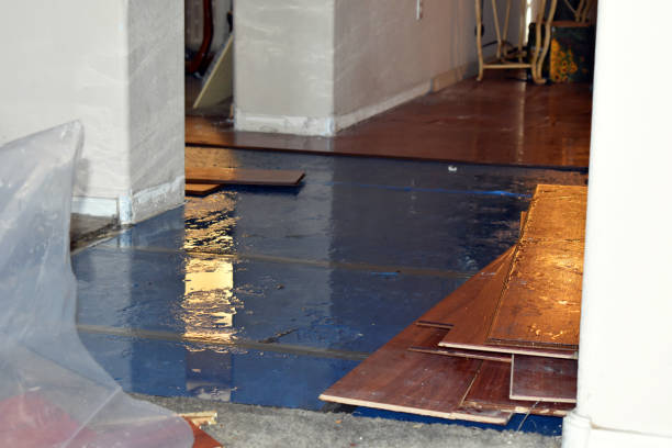 Professional Water Damage technician working in Cranston, RI